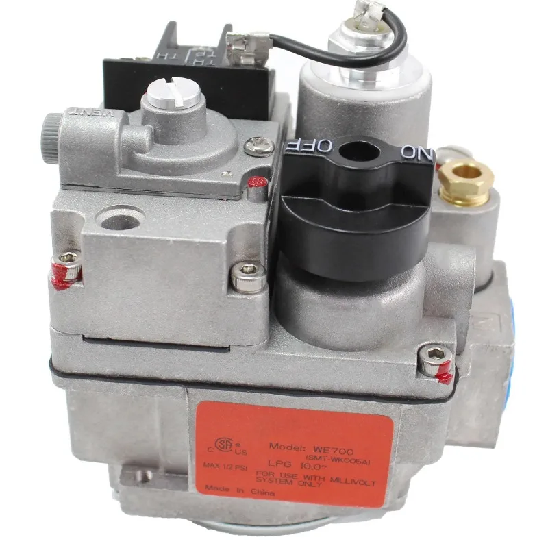 1/2" Thermostat Control Valve, LPG Gas Valve Replacement for Commercial Gas Fryer