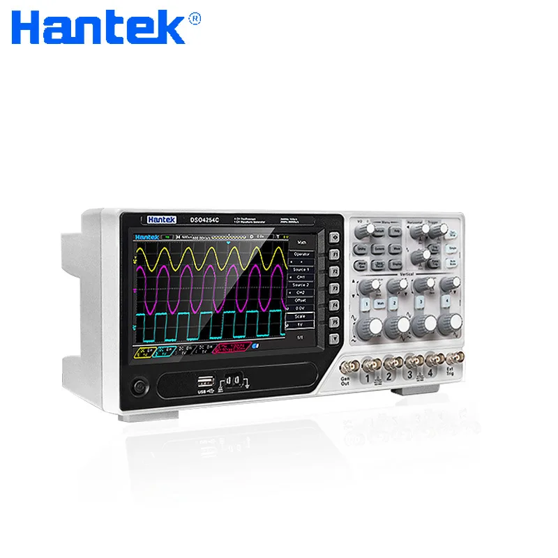 Hantek DSO4254C Digital Oscil 4 Channels 250MHz LCD PC USB +External Trigger+DVM+Automatic Range Function