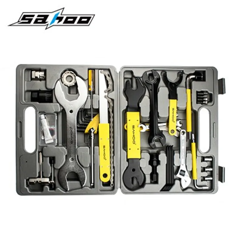 SAHOO 21275 Professional 44 Part Cycling Bicycle Tools Set Bike Repair Kit Tool  Accessories Freewheel remover