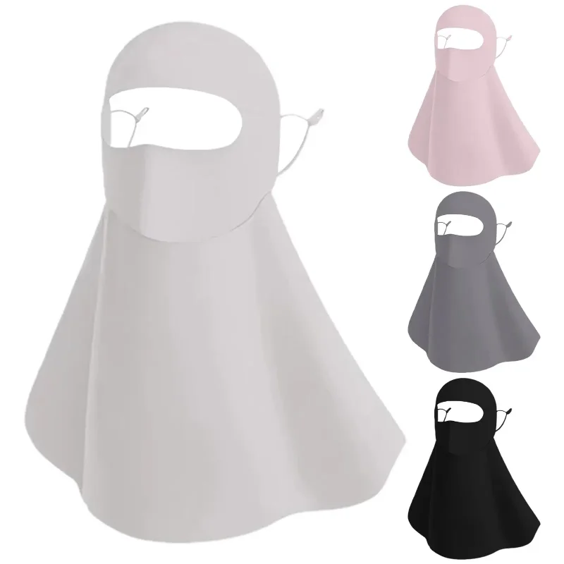 Sunscreen Full Face Mask Summer Neck Face Mask UV Protection Breathable Sun Protection Masks Veils Outdoor Sport Face Cover