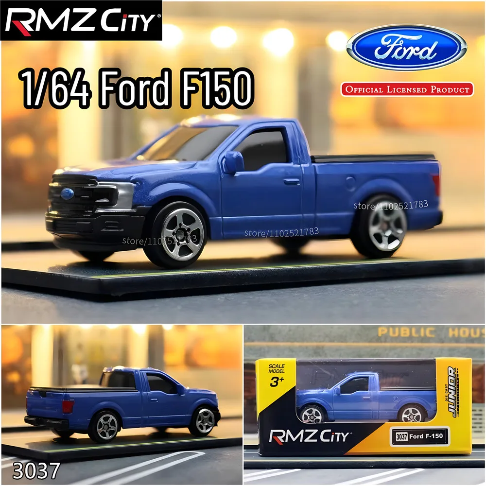 Scale 1:64 Ford F150 Car Model Replica Diecast Miniature Art Toyota VW Mercedes BMW Vehicle Collection Kid Boy Gift Toy