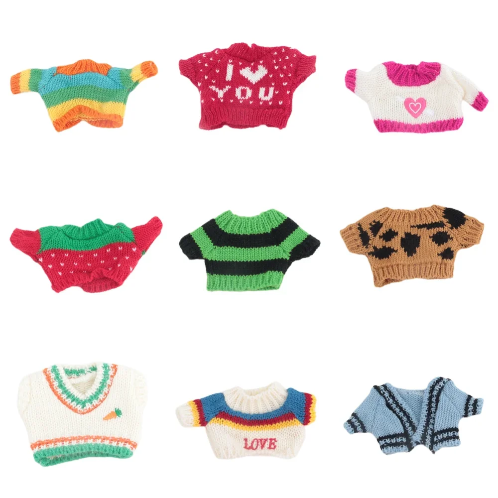 New Doll Clothes for 20cm Idol Dolls Accessories Plush Doll's Clothing Sweater Stuffed Toy Dolls Outfit for Korea Kpop EXO Dolls