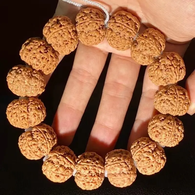 Natural Nepal Jingang Pipal Tree Seed bracciale Queen Bee Double Dragon Texture Original Seed Buddha Beads bracciale Bodhi