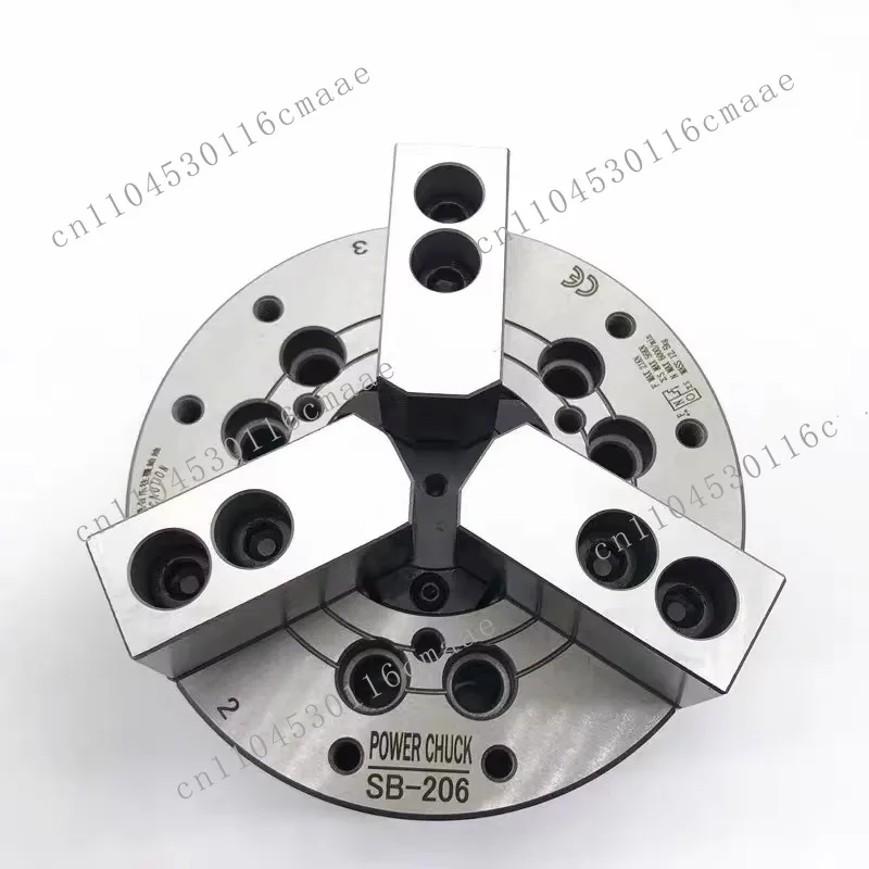 6 Inch Hollow Boring 3 Jaw CNC Lathe Power Chuck