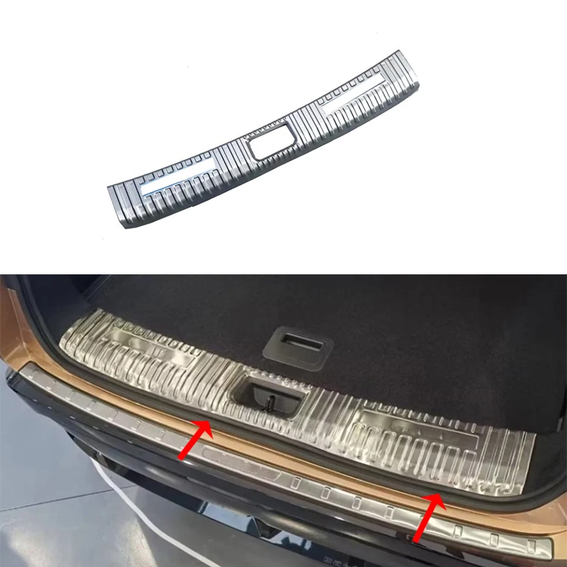 Car modified For Nissan ARIYA 2021 2022 2023  Stainless steel silver  Rear Trunk Inside Bumper Protector cover sill guard