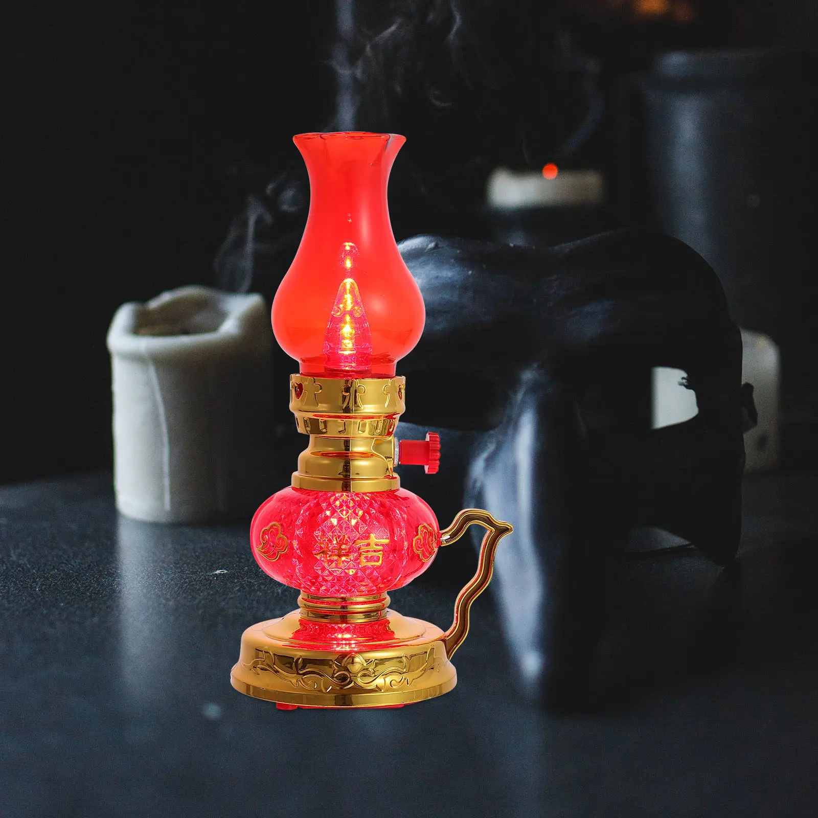 1Pcs Rechargeable Electronic Lamp Creative Religious Light Home Buddha Table Decor Blessing Lamp Religious Light