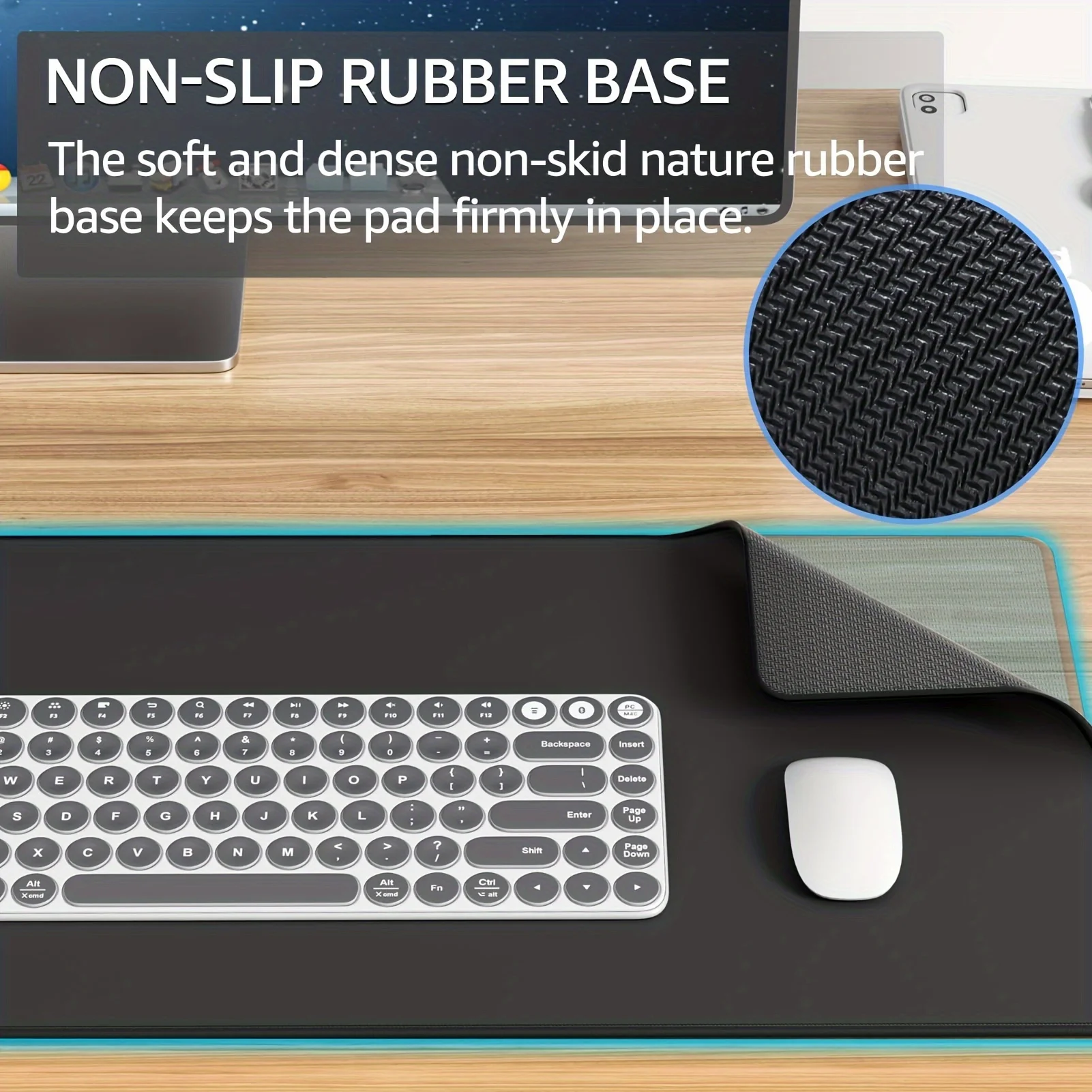 1PC Large Mouse Pads For Desk, Gaming Mouse Pad, Mouse Pad with Stitched Edges and Non-Slip Rubber Base, Extended Mouse Pad