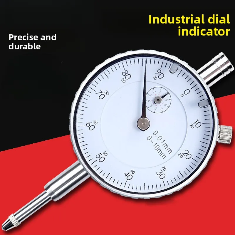 Dial Indicator Gauge 0‑10mm 0.01mm High‑precision Pointer Type Calibration Measuring Instrument Complete Set