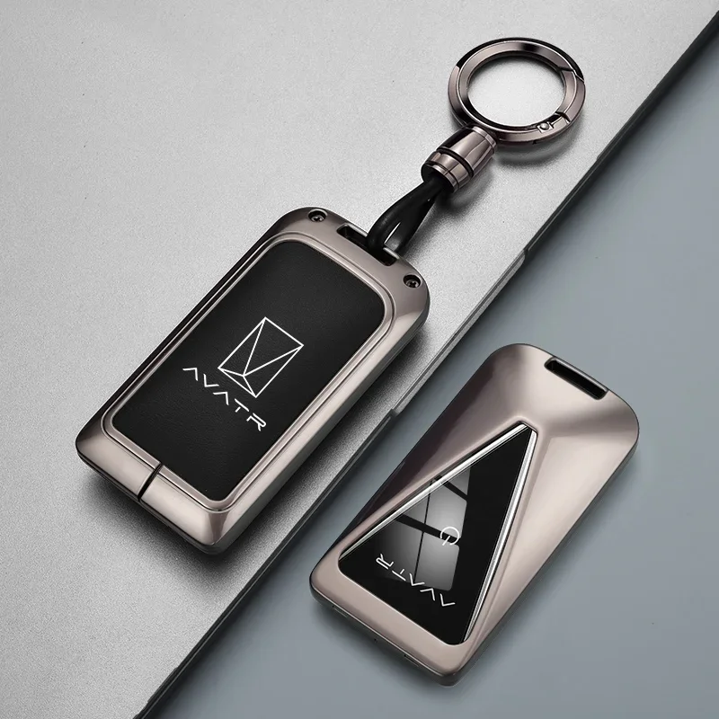 For Avatr 07 06 12 11 2025 2026 Car Key Case Zinc Alloy Keychain Key Fob Cover Buckle Personalized Protective Case Accessoroes