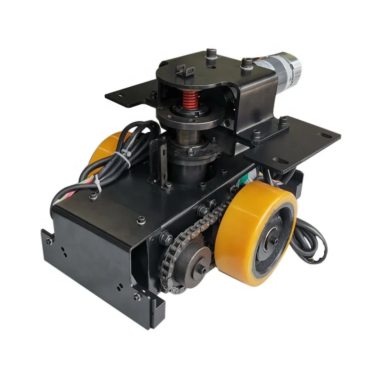 200W differential wheel with oriental motor AGV drive wheel unit lifting 5mm height