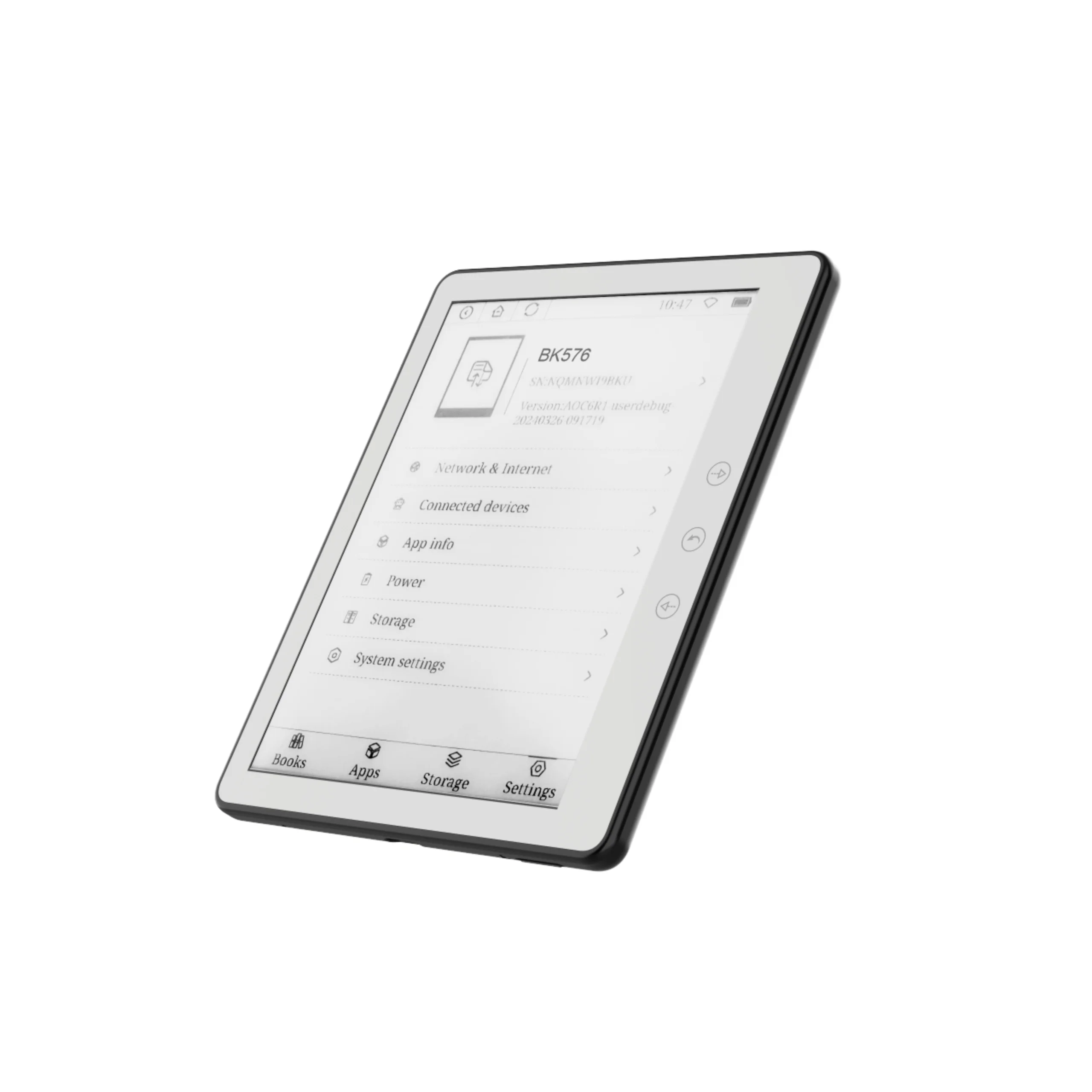 BK576 قارئ الكتب الإلكترونية مقاس 5.76 بوصة مع أندرويد وواي فاي سهل الحمل بسعر الجملة دعم إسباني صغير TXT للمسلمين OEM