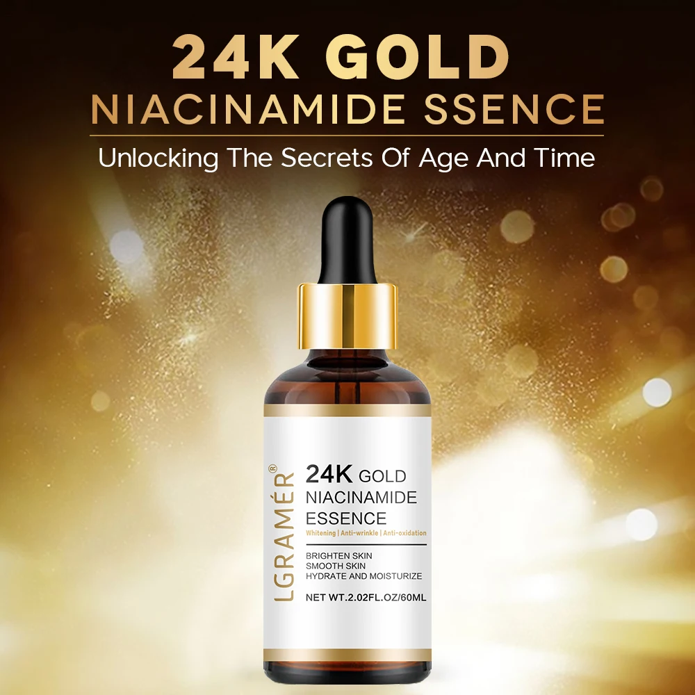 24k Gold Nicotinamide Hyaluronic Acid Nicotinamide Facial Essence Anti-aging Facial Collagen Essence Skin Care Whitening Essence