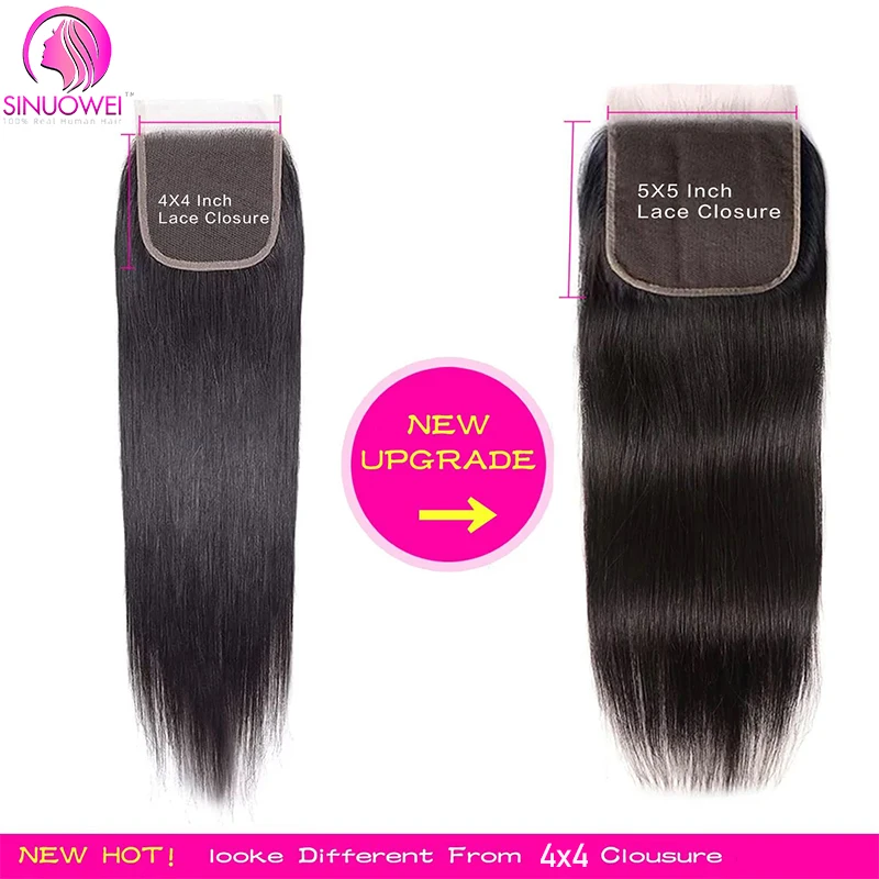 ブラジルの天然かつら,レミー品質の髪,滑らか,事前に摘み取られた,透明なレース,フリーパーツ,5x5, 13x4