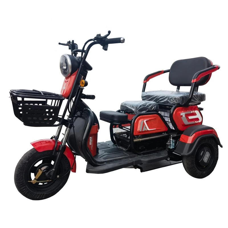 2023 Best Safety and Popular 48V 60V 600W Electric Tricycle for Passenger Adult Electric Tricycle