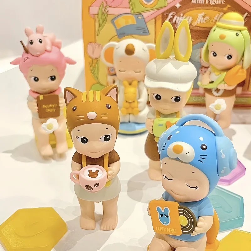 

Hot Sonny Angel Enjoy The Moment Series Anime Figures Ornaments Dolls Fans Children Birthday Gift Model Ornament Toys