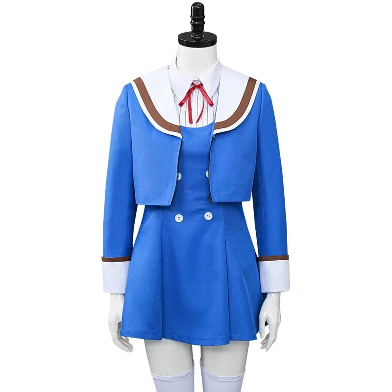 

qq023High Rise Invasion Shinzaki Kuon Costume Uniform Outfits Halloween Carnival Suit cosplay wigs