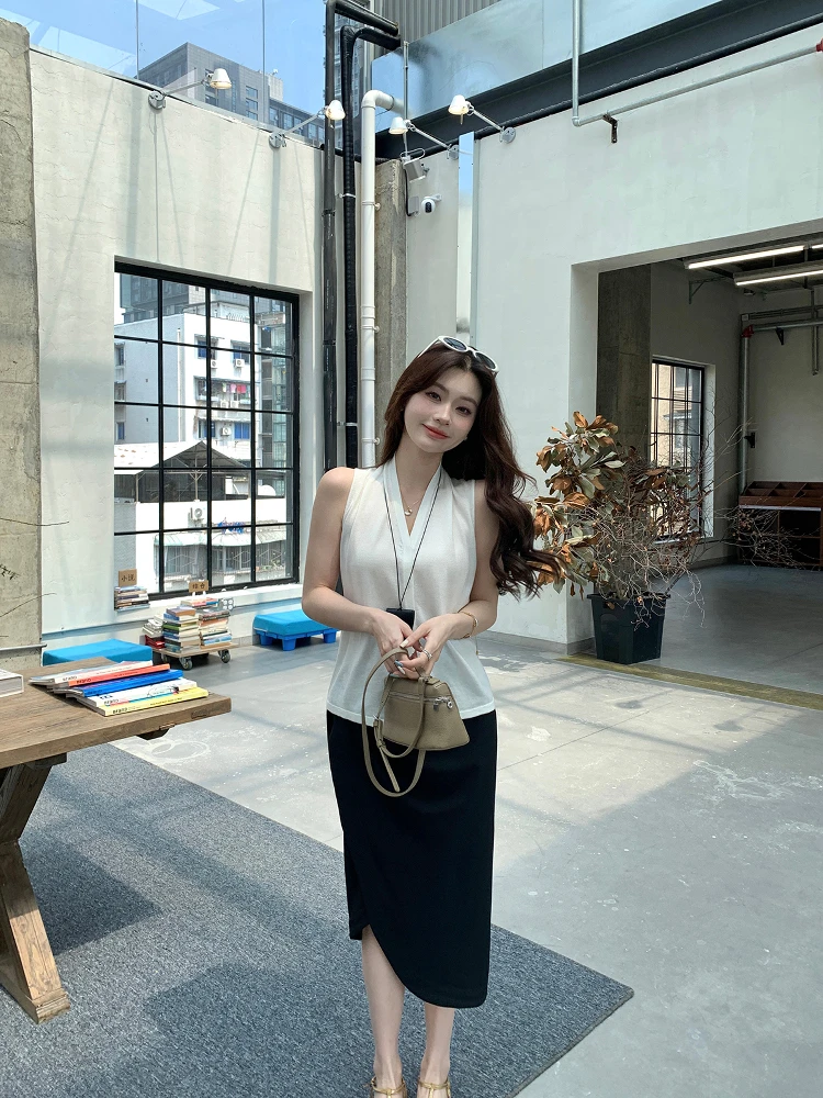 

Юбка Syeee Paddington Street асимметричная плиссированная женская весенне-летняя простая универсальная стройнящая модель