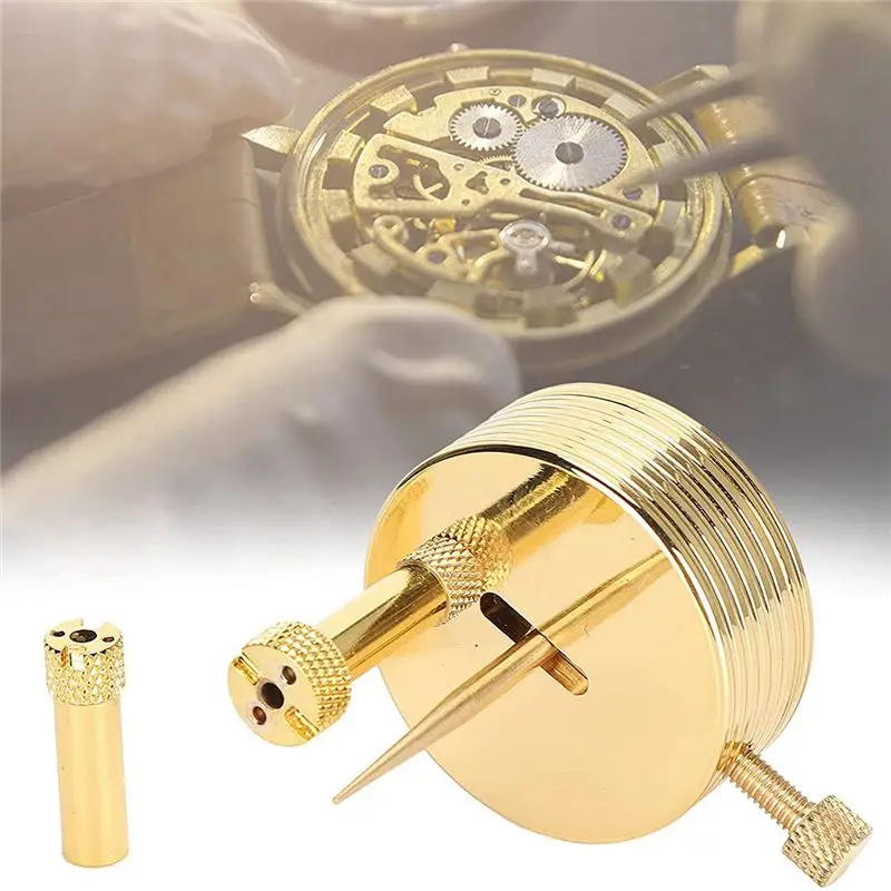 Just- Watch Movement Balance Wheel Brass Support Hairspring Stand Balance Holder Removing Timing Washers Watch Repair Tool