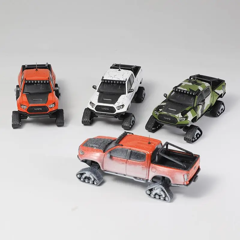 

Литой под давлением GCD масштаб 1:64 Toyota TACOMA Snow Edition, имитация сплава, модель автомобиля, Коллекционная игрушка, подарок, сувенир, украшение для дисплея