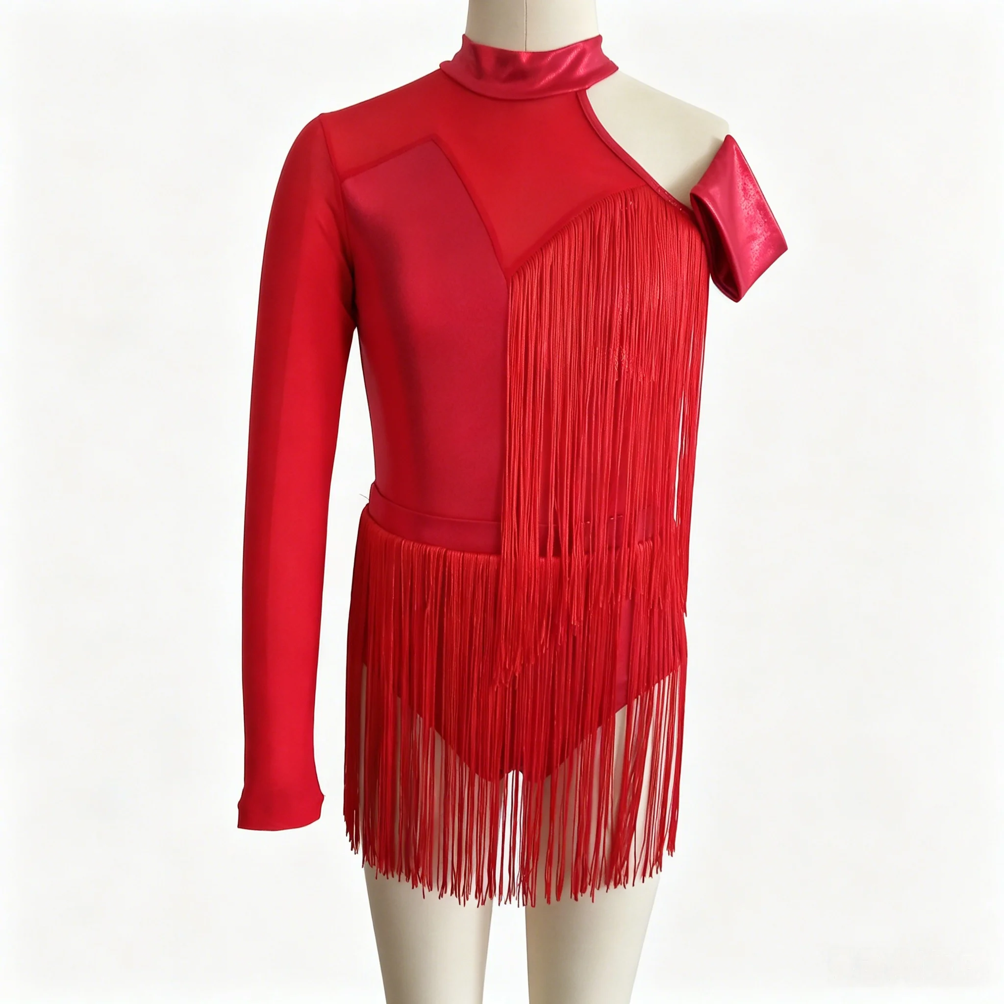 

Jinzhi Kids Girls Retail and wholesale nylon mesh modern dance ballet body suit training suit dance school Costume performance