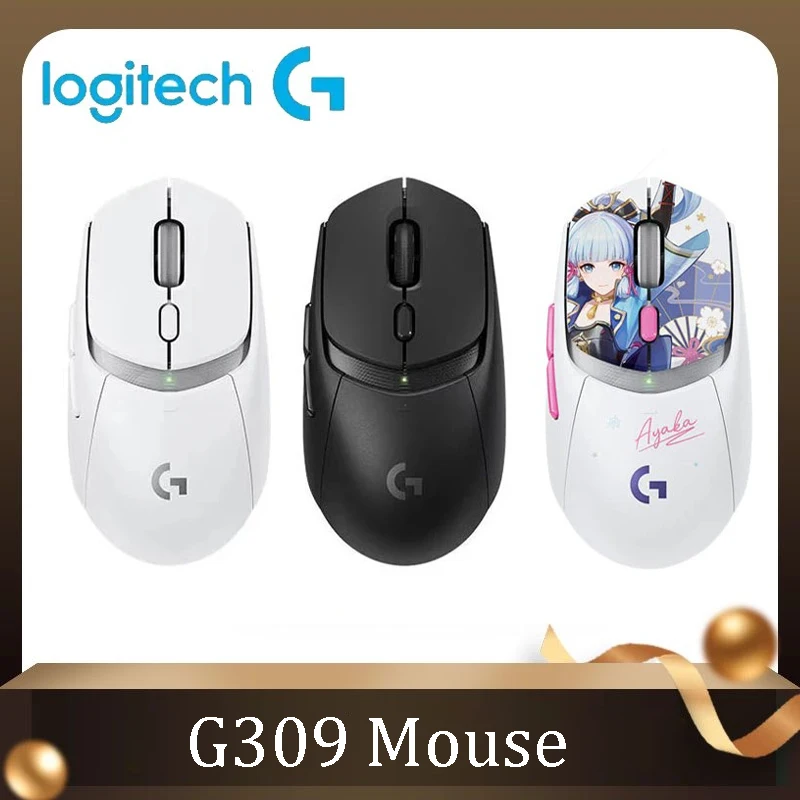 Мышь G309 Genshin Impact co, фирменная беспроводная игровая мышь с Bluetooth, двухрежимная мышь LOL для еды курицы