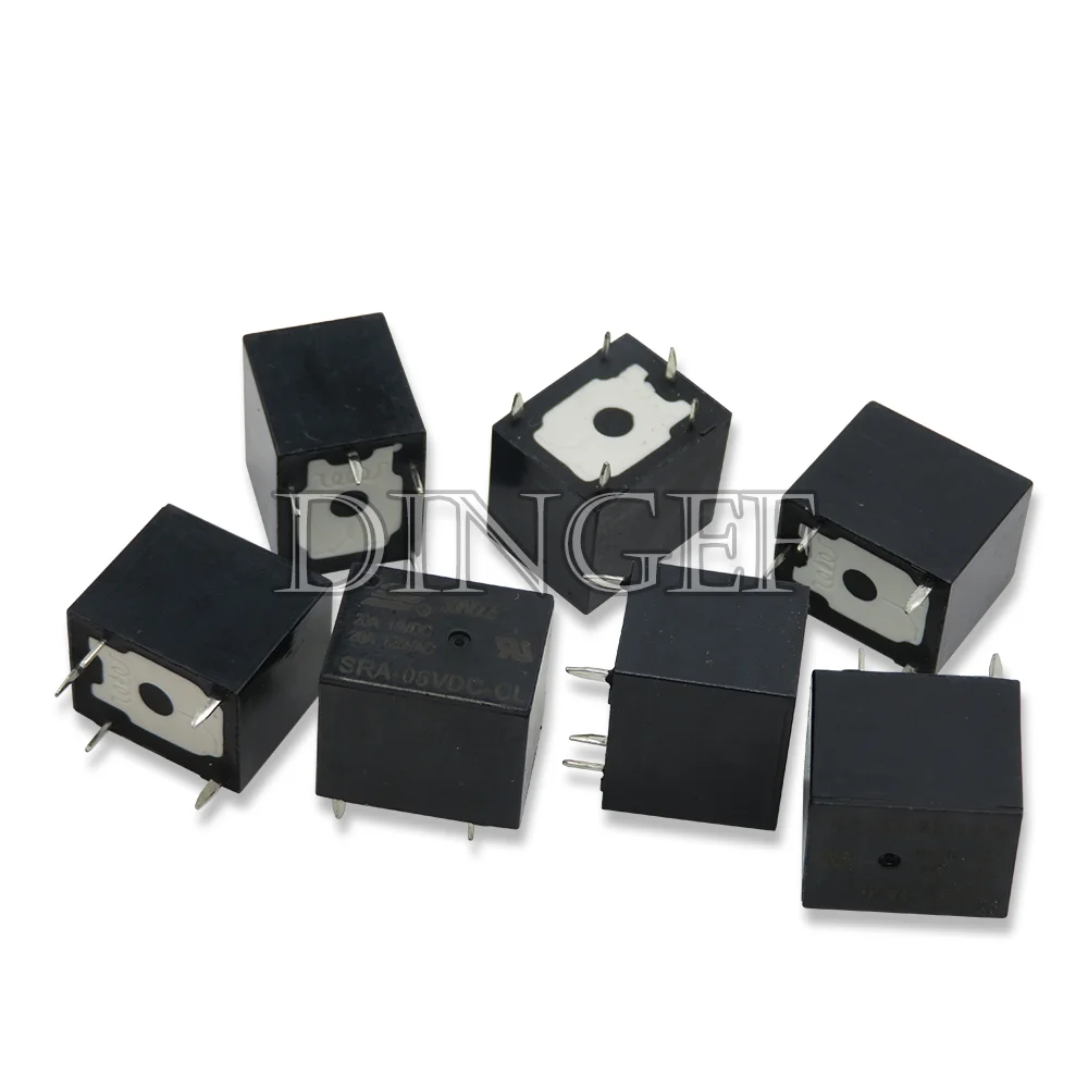 1SZT Przekaźniki mocy SRA- 05VDC SRA-05VDC-AL-CL SRA-12VDC-AL-CL 12VDC 24VDC-AL-CL T74 20A 4-5Pin SRA-24VDC-AL-CL SRA 5V 12V 24V