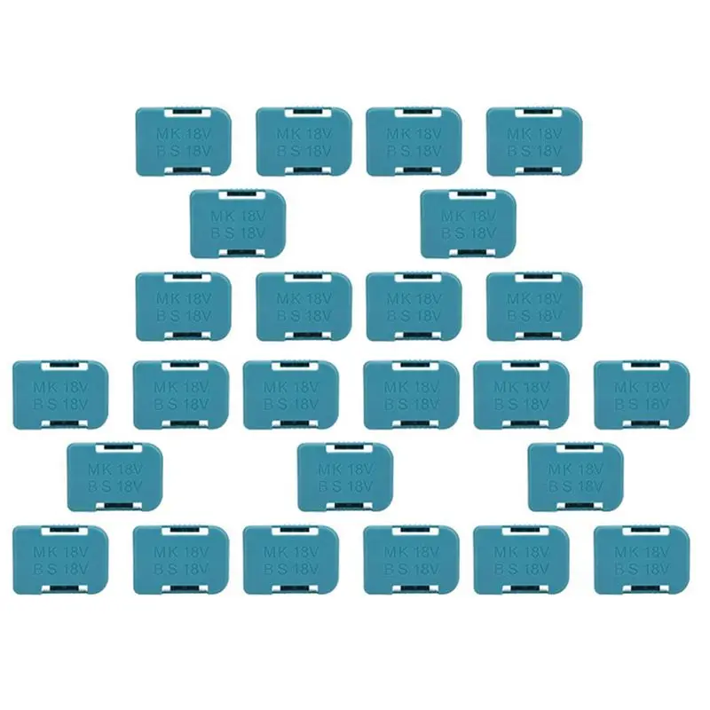 AB15-25Pcs Battery Storage Rack Battery Holder Case For 18V Fixing Devices(Blue)