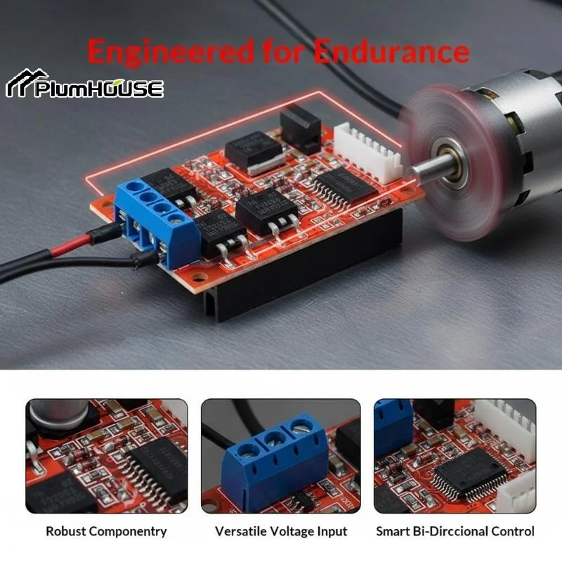 Smart-DC Motor Speed Controller Driver Module 450W 20A H Bridge PWM Control Switch DC 12-36V Reverse For  Applications