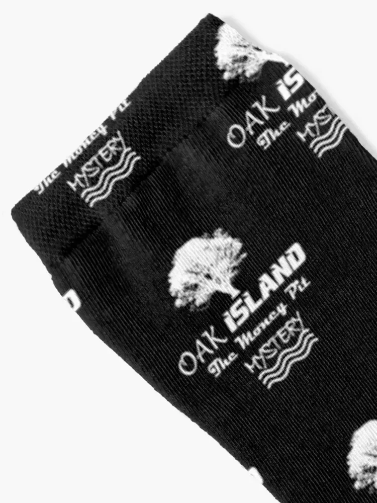 Oak Island Money Pit Treasure Hunter Knights Templar Cros Mystery Nova Scotia Socks fashionable Men's Socks Men's Women's