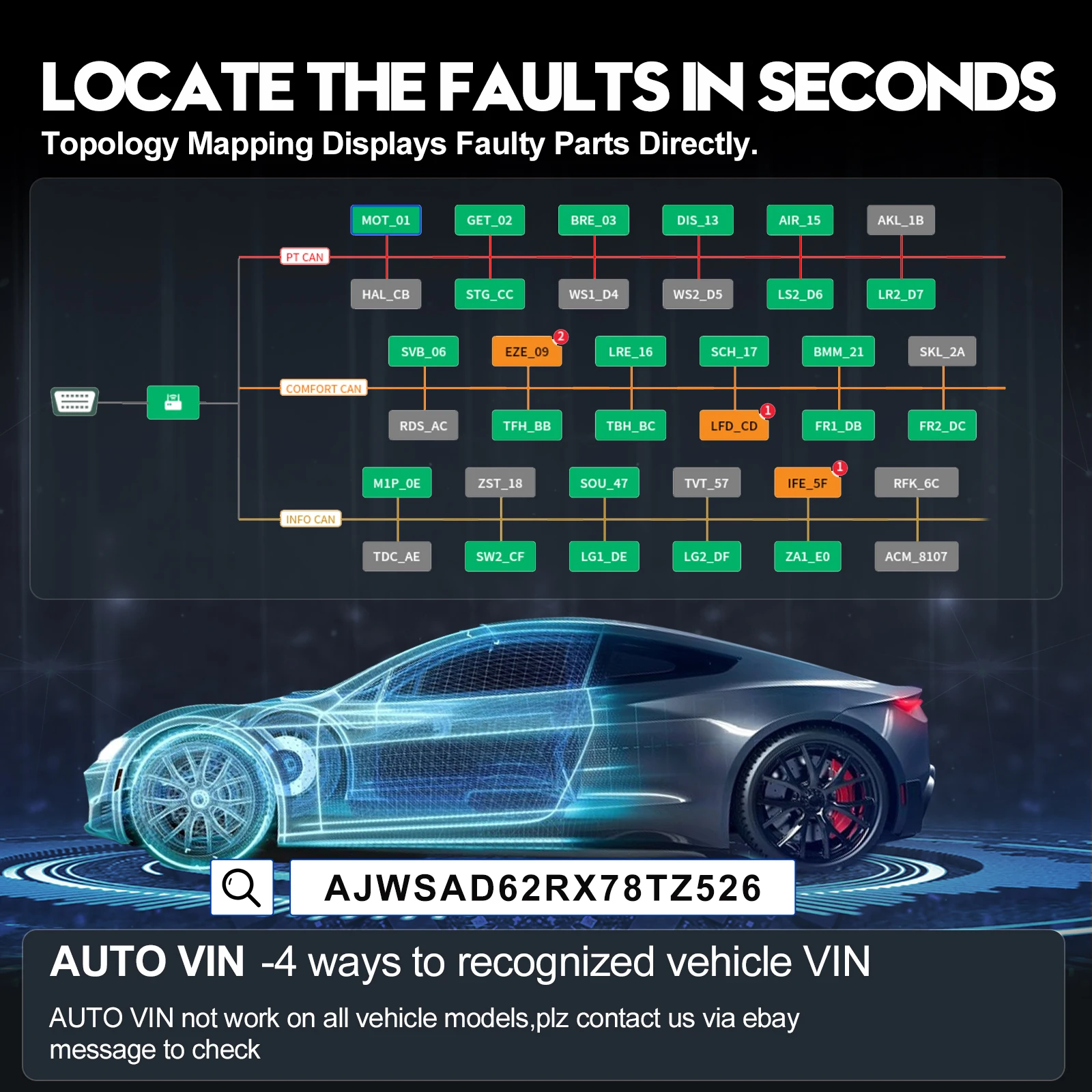 Scanner automobilistico XTOOL D9S, codifica ECU, mappa topologica, strumento programmatore chiave, controllo bidirezionale, strumento diagnostico per tutti i sistemi BT