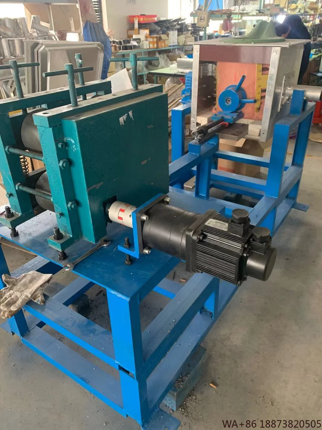 آلات الصب الصغيرة الأفقية المستمرة آلة صب القضبان النحاسية المعدنية