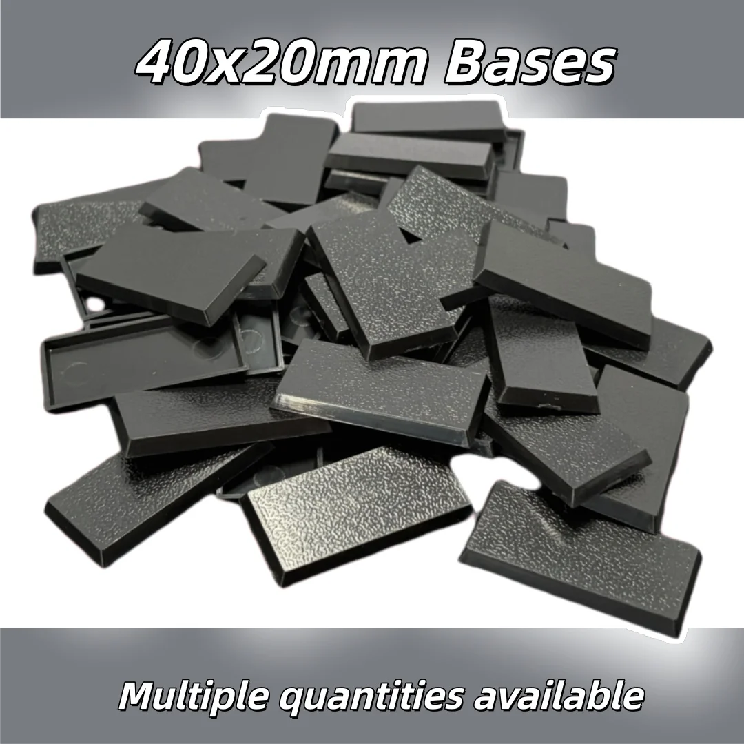 Bases para jogos de guerra 40x20mm Bases retangulares