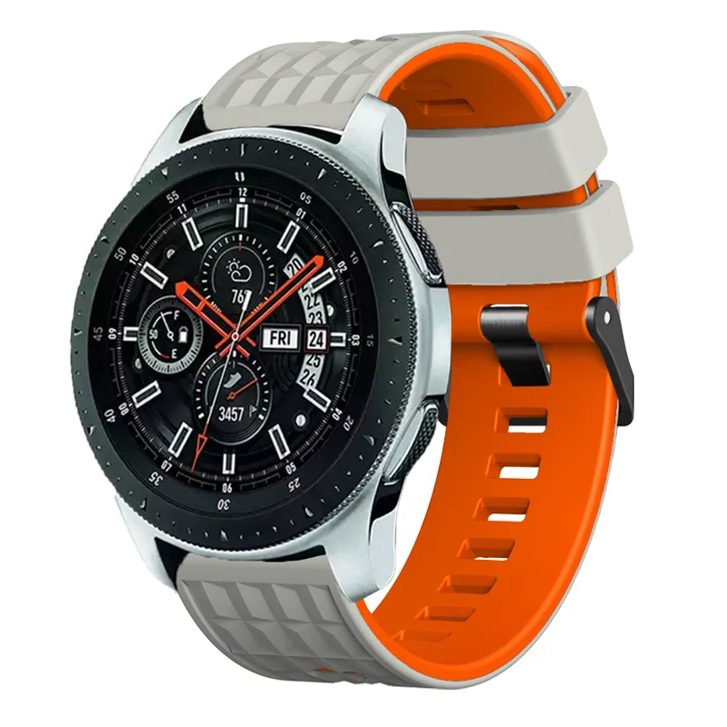 22 مللي متر سيليكون حزام لساعة سامسونج جالاكسي 3 45 مللي متر 46 مللي متر العصابات سوار جير S3 الحدود الكلاسيكية Smartwatch حزام الساعات ملحق