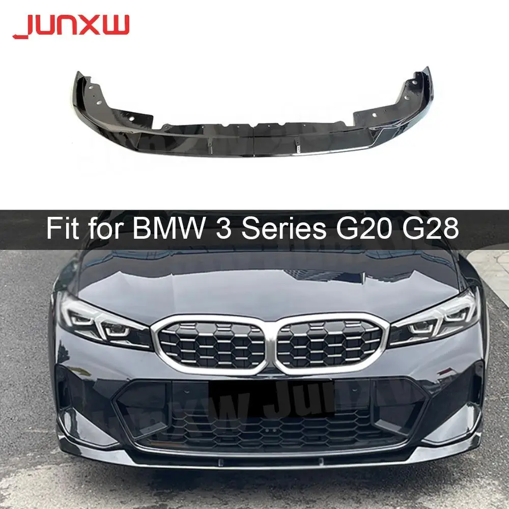 ABS FRP Front Bumper Lip Spoiler Bodykit for BMW New 3 Series G20 G28 Lci Sport 2023+ Front Lip Guard Car Accessories