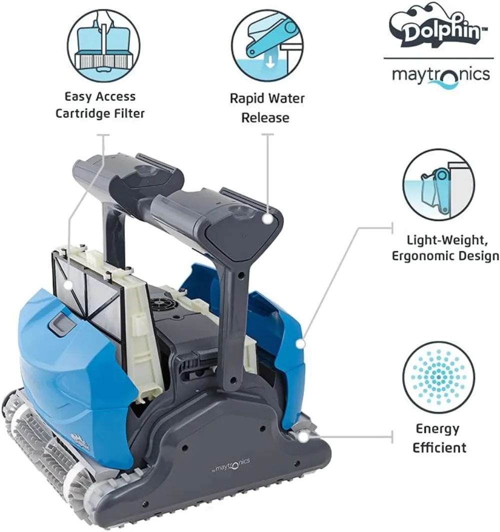 Cleaner WiFi Model Newly Upgraded and Top-rated Residential Pool Cleaner for Pools Up To 50Feet in Length Complete Pool Coverage