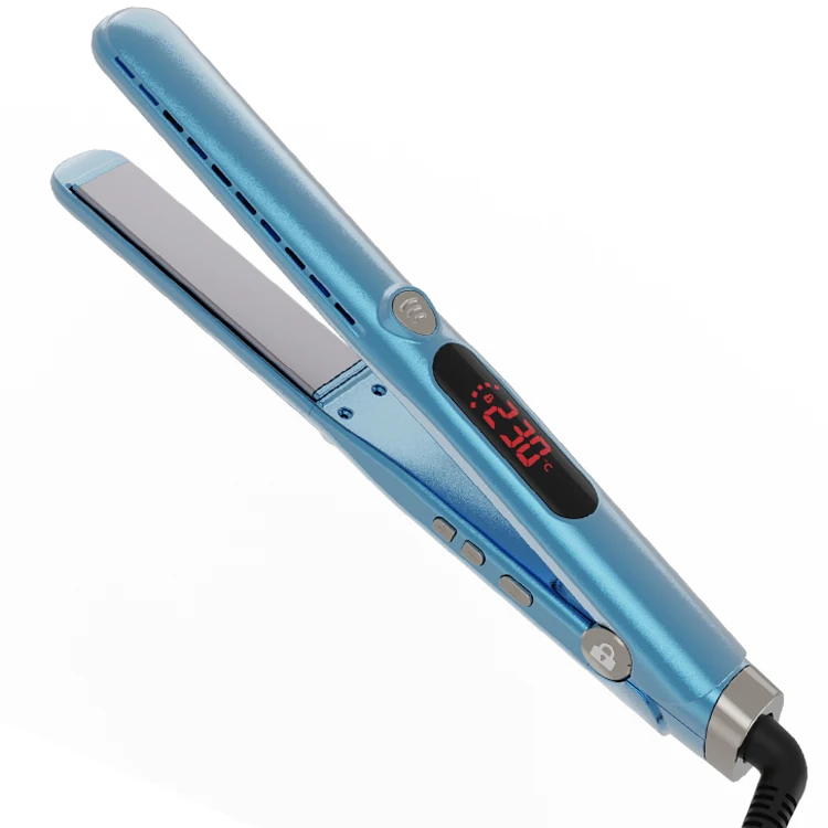 Professional Best Selling Electric Lengthening Flat Iron Hair Straightener With 3D Floating Plate Lockable Hair Straightener