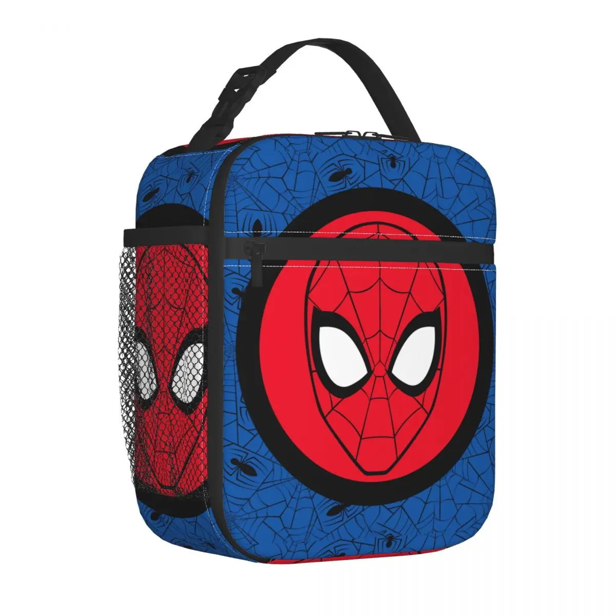 Spin Man Hoofd Logo Geïsoleerde Lunchzakken Lekvrije Lunchcontainer Thermische Zak Lunchbox Tote Strand Picknick Mannen Vrouwen