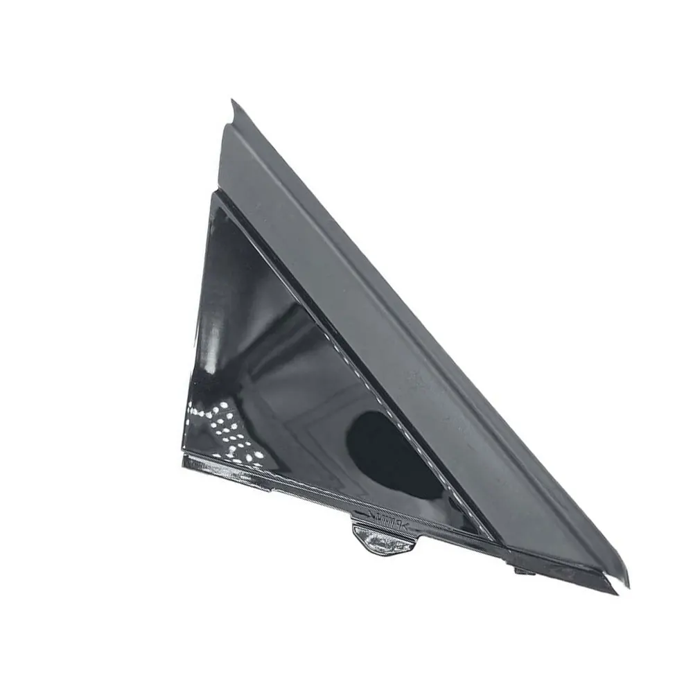 Para FIAT 500 2012-2017 puerta izquierda derecha espejo cubierta de bandera moldura cubierta triangular negro brillante