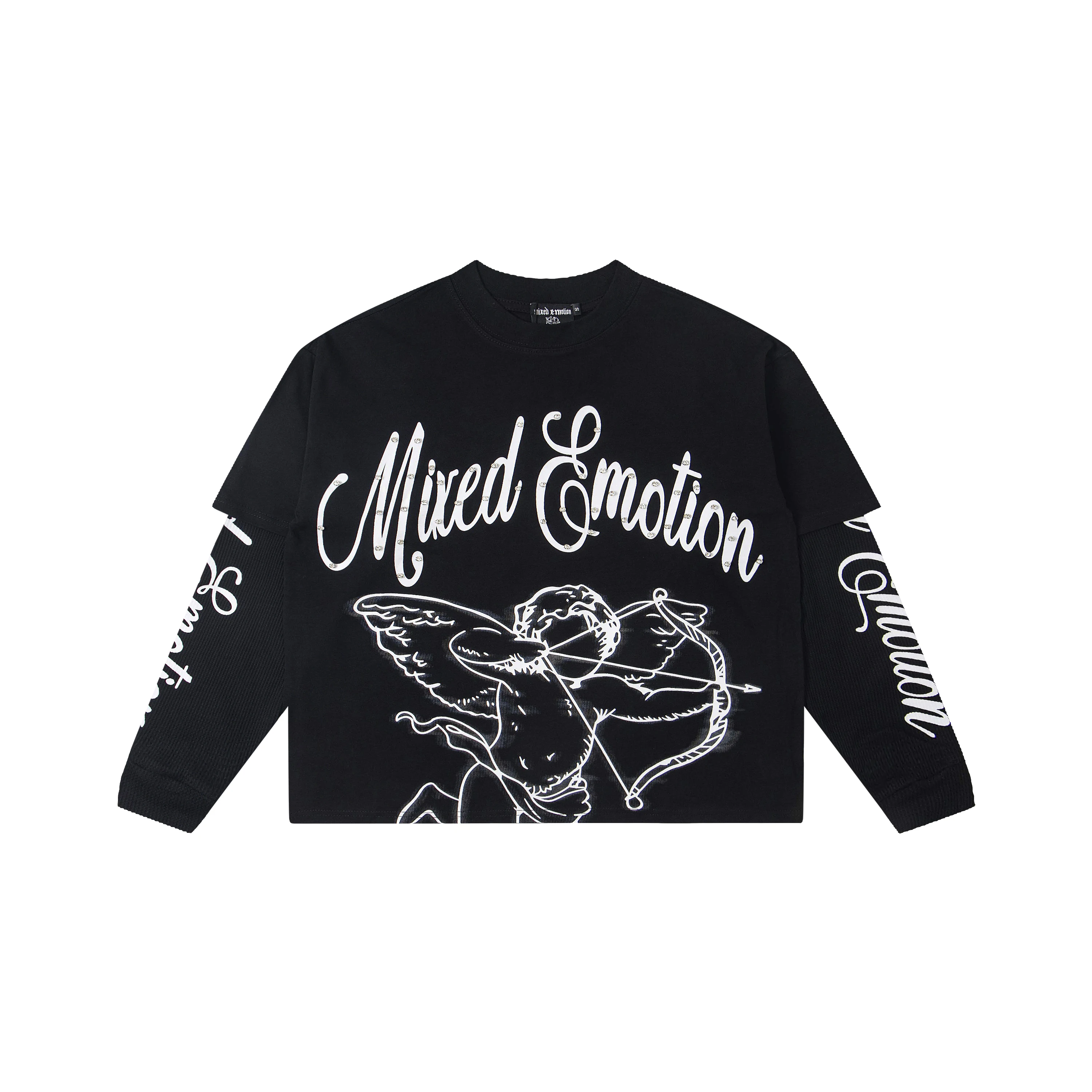 

New American Men's Clothing popular cotton casual men's and women's loose Splicing Long sleeves T-shirt Ropa hombre