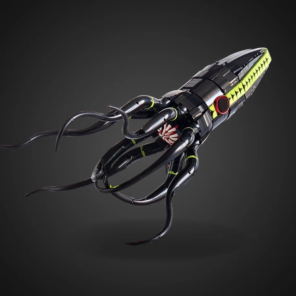 Gobricks MOC Sea World – blocs de construction de calmar géant, modèle de créature de la mer profonde, briques de poulpe, jouet assemblé à monter soi-même, cadeau pour enfants