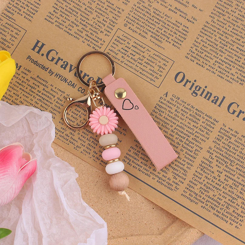 Aangepaste naam sleutelhanger gepersonaliseerde tekst sleutelhanger PU leer cadeau voor mannen vrouwen hanger aangepaste laser gegraveerde naam sleutelhanger