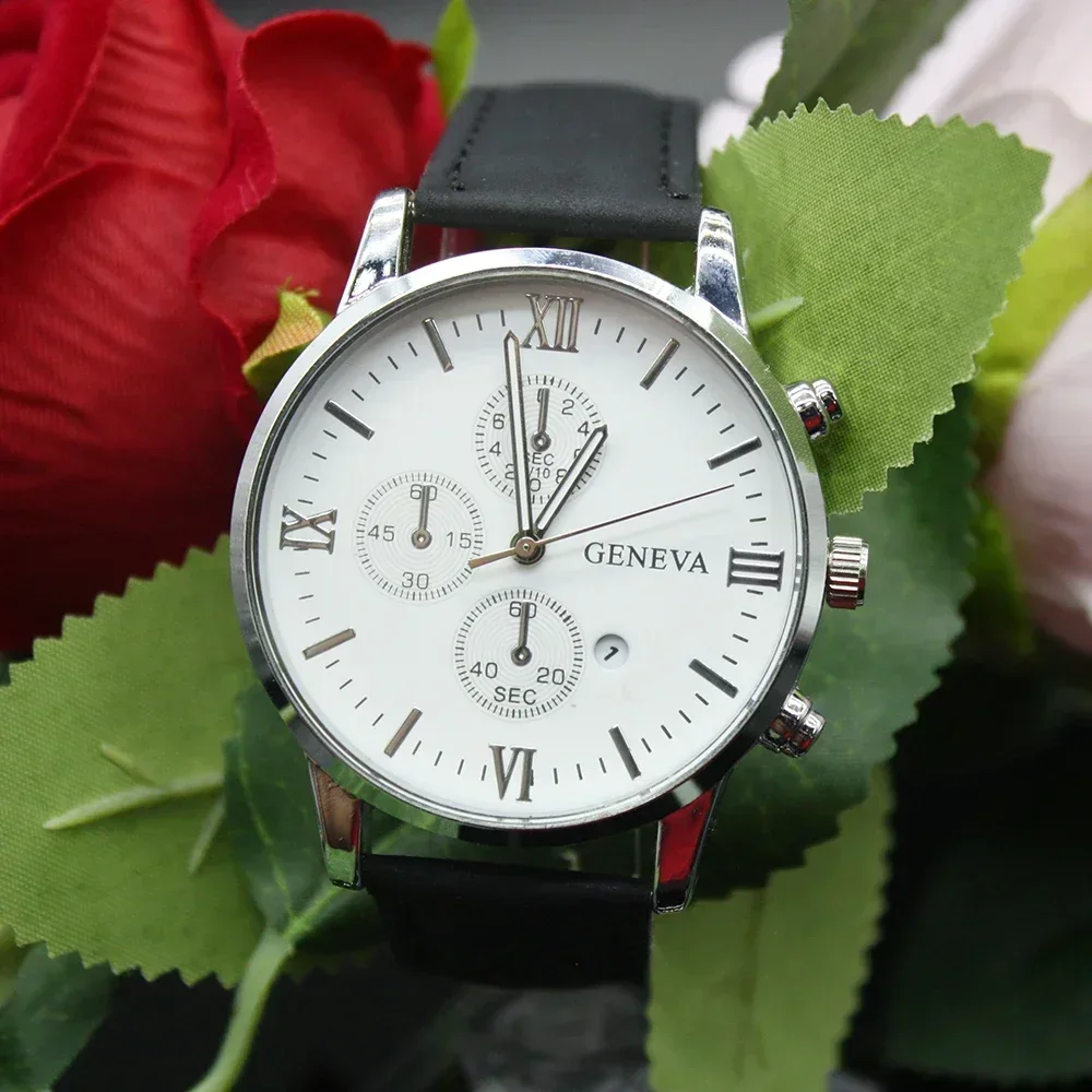 Reloj de pulsera de cuarzo para hombre, conjunto de 5 piezas, de lujo, caja de alta calidad, tendencia de moda, actividad de negocios