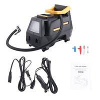 Car AC/DC 12V Tire Inflator Portable Air Compressor Digital Air Pump With LED Light & Long Power Cords Home