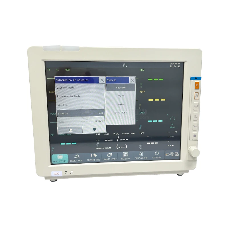 SYW-NC12-V Rechargeable Portable Multi-Parameter ECG Bedside Monitor Comen NC12-V Vet Patient Monitor