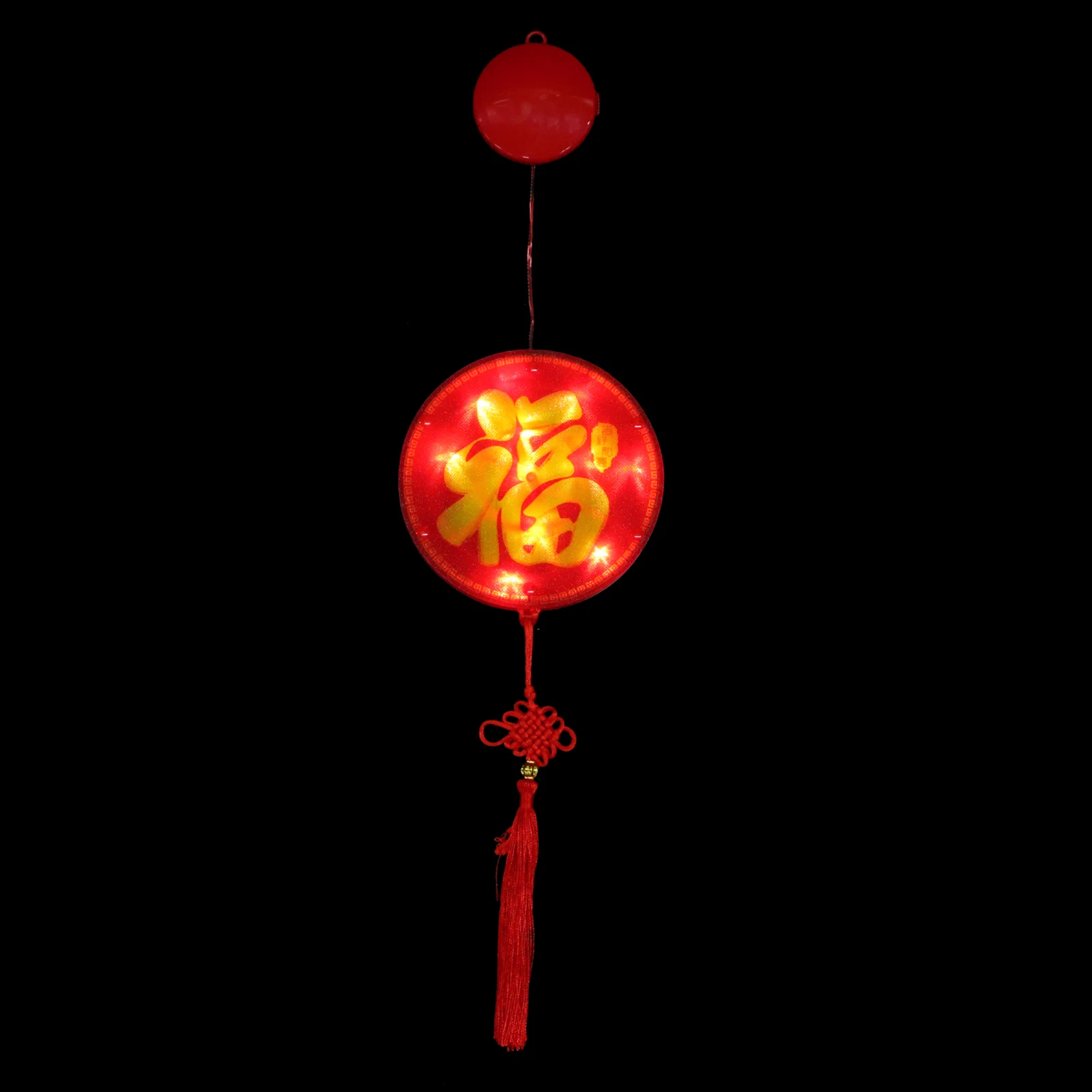 

Suction Cup Chinese Character Hanging Light LED New Year Pendant Plastic Chinese Characters Festival Home Hotel Decor
