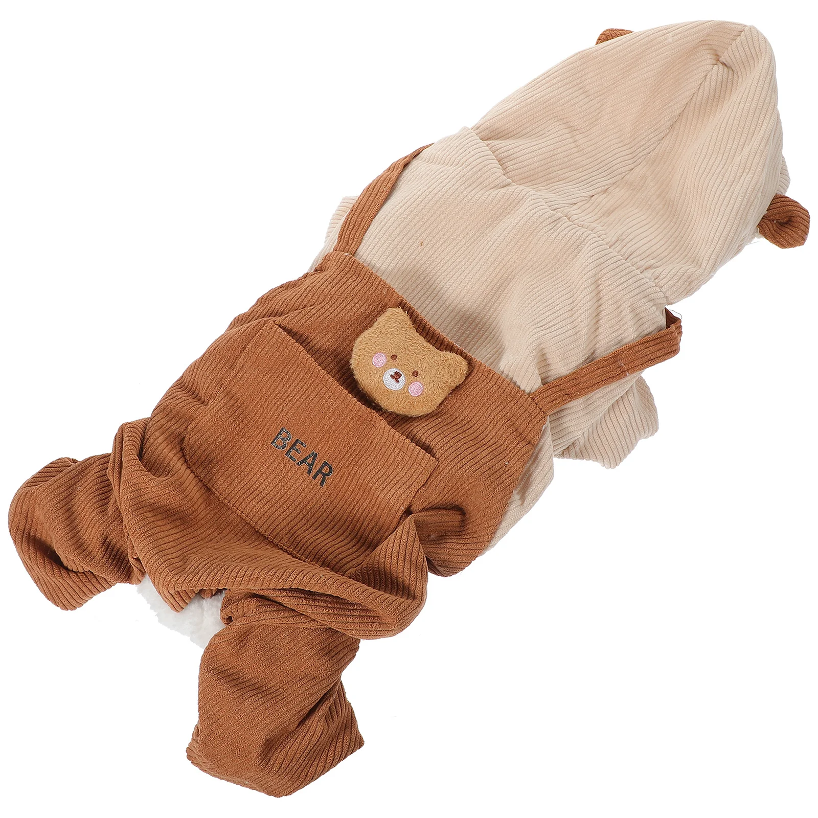 

1pc Fleece Dog Clothes Winter Warm Thickened Lightweight Pet Costume For Small Dogs Cats Size Xl Coffee Pet Winter Costume Dog