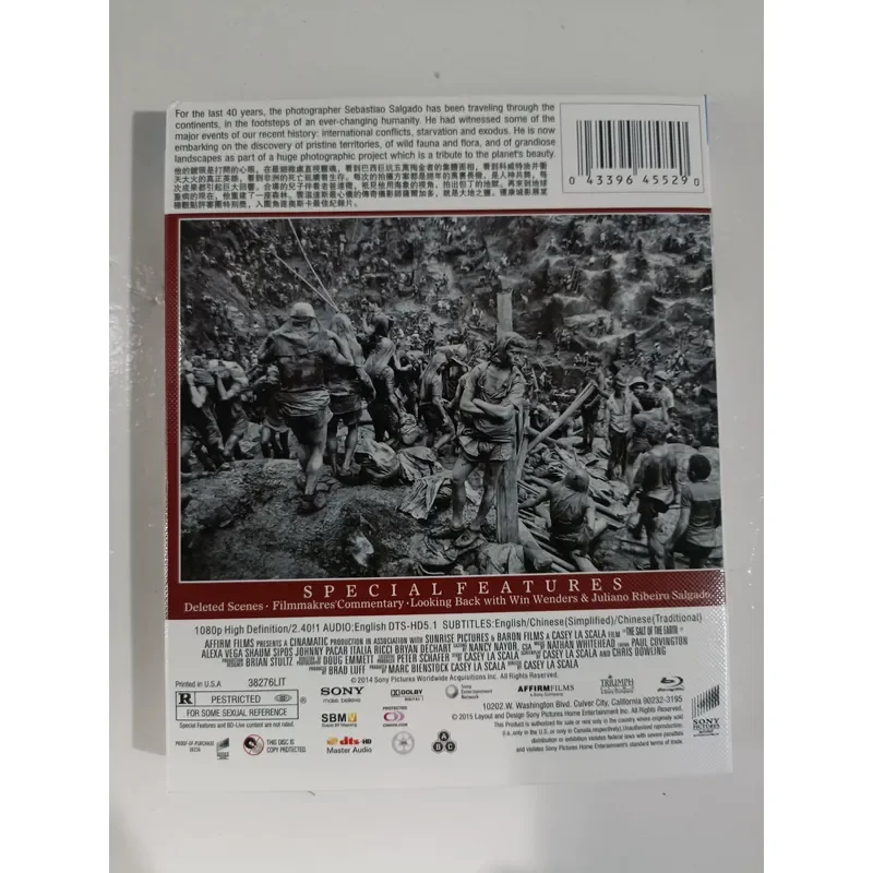 Blu-ray Disc Salt of the Earth Oscar Nominated Documentary Shot Live Brand New and Unopened
