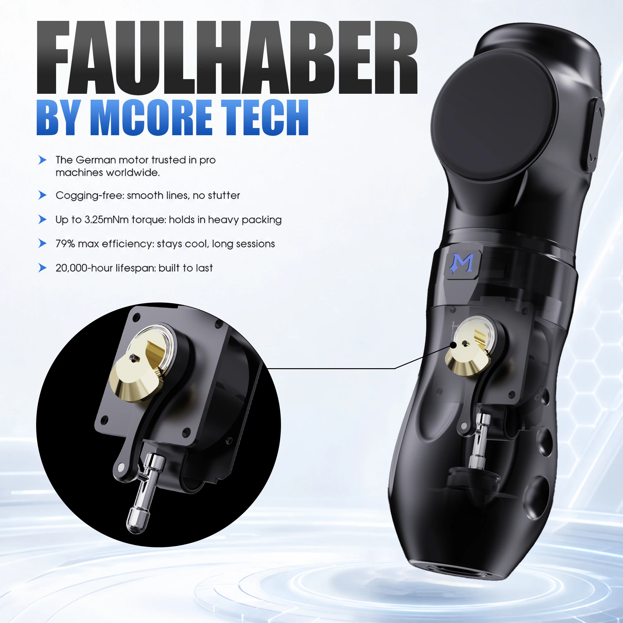 MAST Tattoo Archer 3 ULTRA Wireless Tattoo Machine Faulhaber Brushless Motor Dual HZ DCV Modes for Lining Shading Color Packing view 2