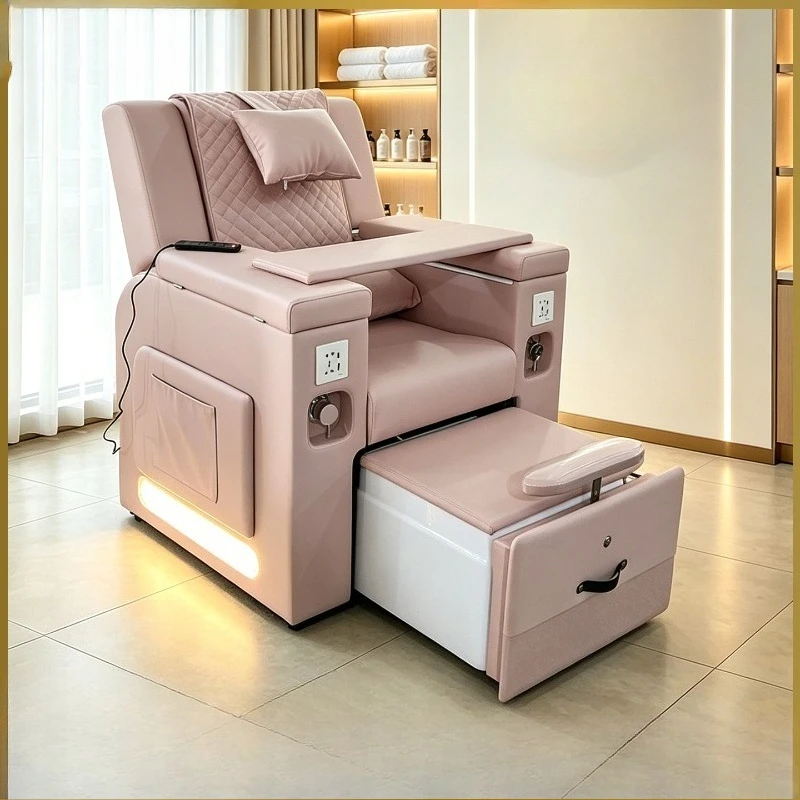 Sofa Beauty Eyelash Embroidery Electric Massage Chair Reclining Chair Foot Bath Therapy Spa Chair