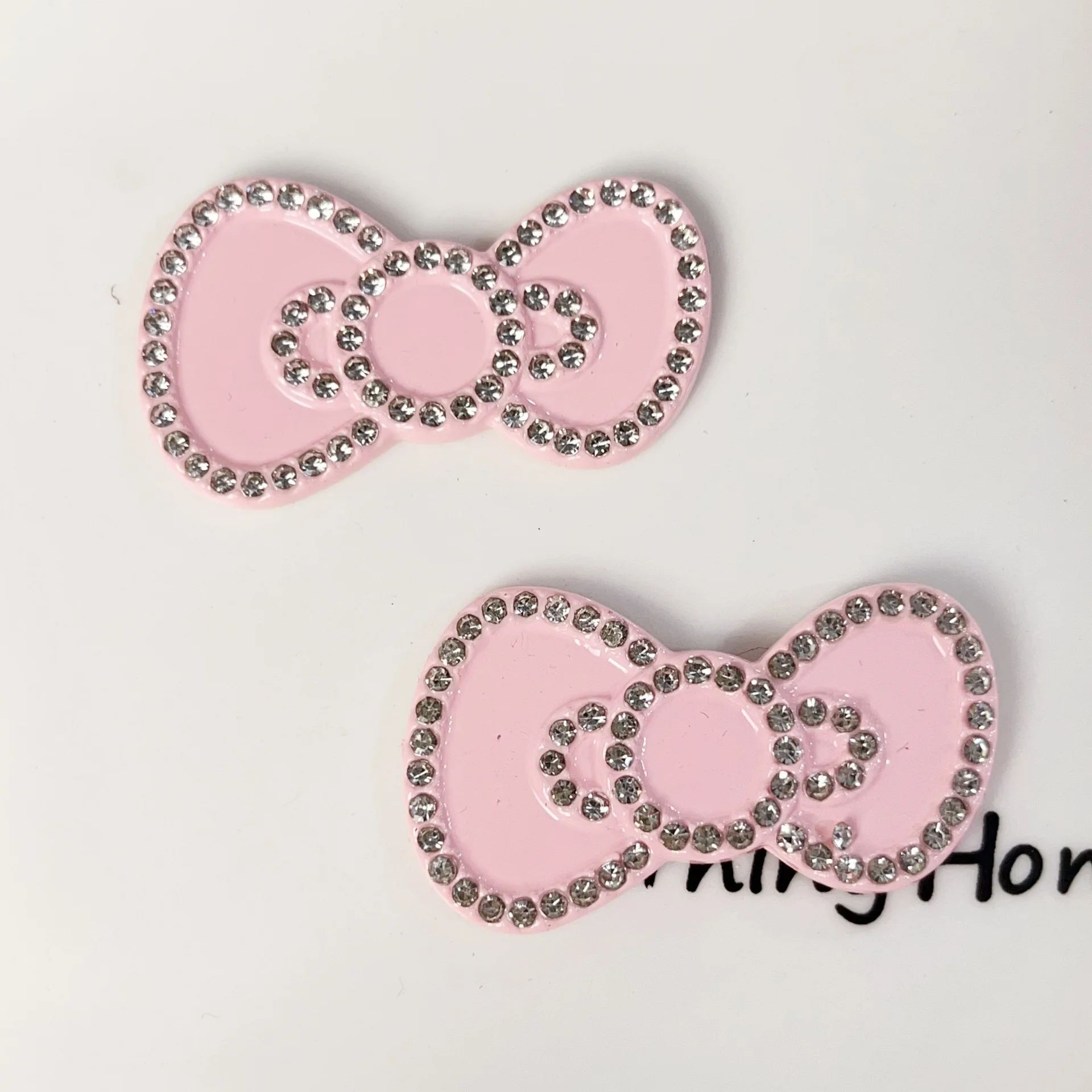 

5Pcs Large Candy Color Rhinestone Diamond Bow Accessories Junk Phone Case Ipadcase Decoration Charm Kawaii Flatback Diy Crafts